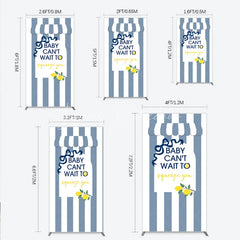 Lofaris Can’t Wait to Squeeze You Rectangle Backdrop Main Lemon Themed Baby Shower Summer Citrus Party Decor