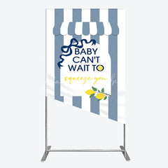 Lofaris Can’t Wait to Squeeze You Rectangle Backdrop Main Lemon Themed Baby Shower Summer Citrus Party Decor
