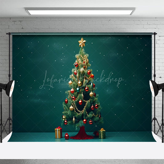 Lofaris Cartoon Starlit Sky Cute Christmas Holiday Backdrop