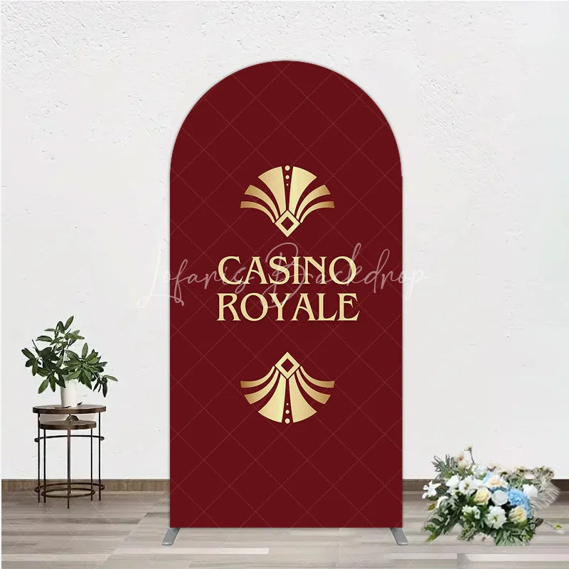 Lofaris Casino Royale Inspired Arch Backdrop James Bond 007 Themed Party Decor Art Deco Adult Birthday