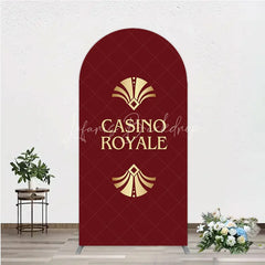 Lofaris Casino Royale Inspired Arch Backdrop James Bond 007 Themed Party Decor Art Deco Adult Birthday