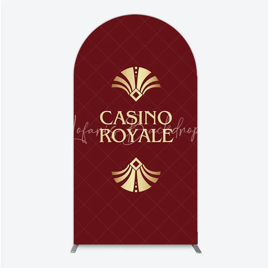 Lofaris Casino Royale Inspired Arch Backdrop James Bond 007 Themed Party Decor Art Deco Adult Birthday