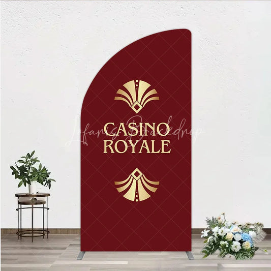 Lofaris Casino Royale Inspired Half Moon Arch Backdrop James Bond 007 Themed Party Decor Art Deco Adult Birthday