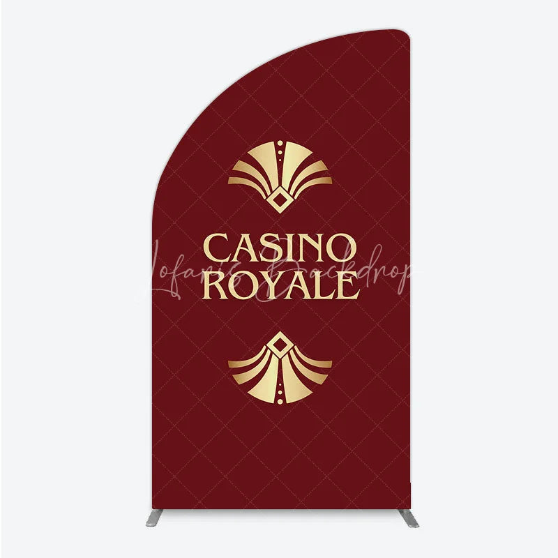 Lofaris Casino Royale Inspired Half Moon Arch Backdrop James Bond 007 Themed Party Decor Art Deco Adult Birthday