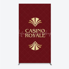 Lofaris Casino Royale Inspired Rectangle Backdrop James Bond 007 Themed Party Decor Art Deco Adult Birthday