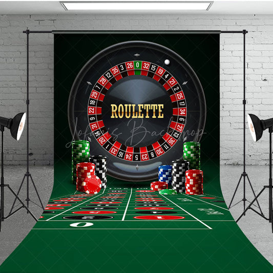 Lofaris Casino Table Game Theme Photography Sweep Backdrop