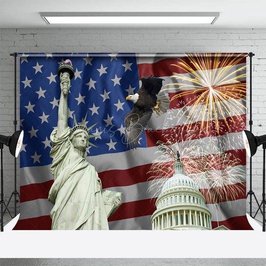 Lofaris Celebrating Independence Day Freedom Photo Backdrop