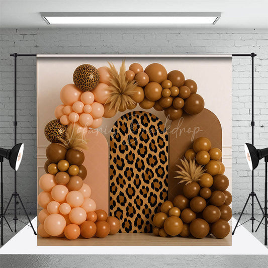 Lofaris Cheetah Boho Balloon Arch Sweet Wedding Backdrop
