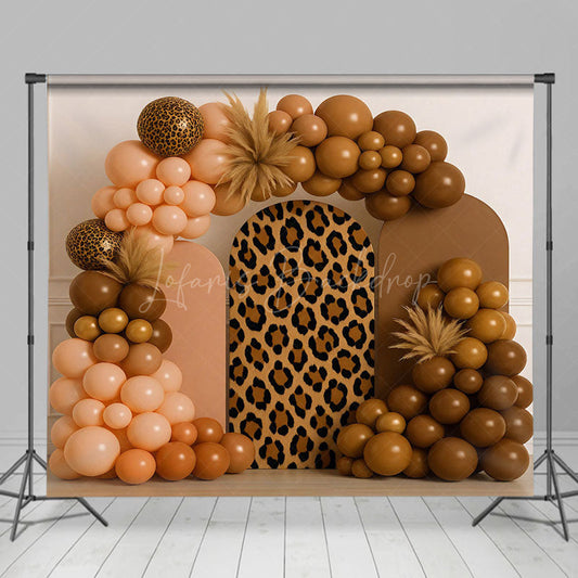 Lofaris Cheetah Boho Balloon Arch Sweet Wedding Backdrop