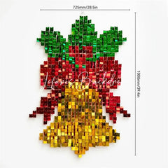 Lofaris Christmas Bell Shimmer Wall Backdrop Golden Holiday Party Decoration