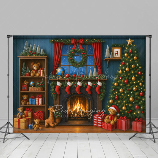 Lofaris Christmas Decor Sweet House Wood Combo Set Backdrop