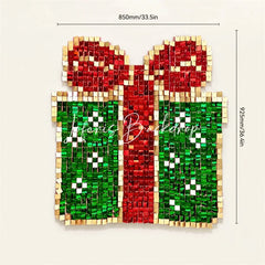 Lofaris Christmas Gift Box Shimmer Wall Backdrop Holiday Party Photo Decoration