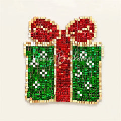Lofaris Christmas Gift Box Shimmer Wall Backdrop Holiday Party Photo Decoration