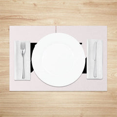 Lofaris Christmas Joy Set of 4 Placemats Red Buffalo Plaid Ornament Modern Farmhouse Holiday Table Mats