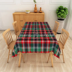 Lofaris Christmas Plaid Rectangle Tablecloth Green Red Black Tartan Classic Holiday Farmhouse Table Cover