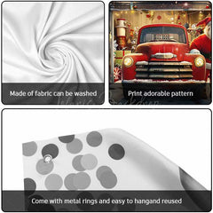 Lofaris Christmas Santa Retro Factory Garage Door Banner