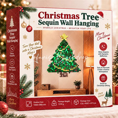 Lofaris Christmas Tree Shimmer Wall Backdrop Festive Holiday Party Decoration