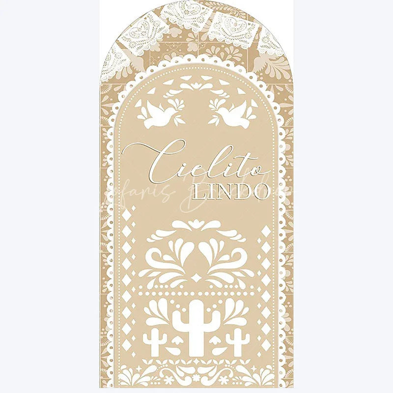 Lofaris Cielito Lindo Boho Wedding Arch Sweetie Baby Shower Backdrop Decor Floral Photo Background for Ceremony