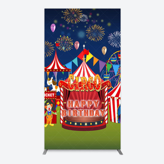 Lofaris Circus Nights Sweet Birthday Party Rectangle Backdrop