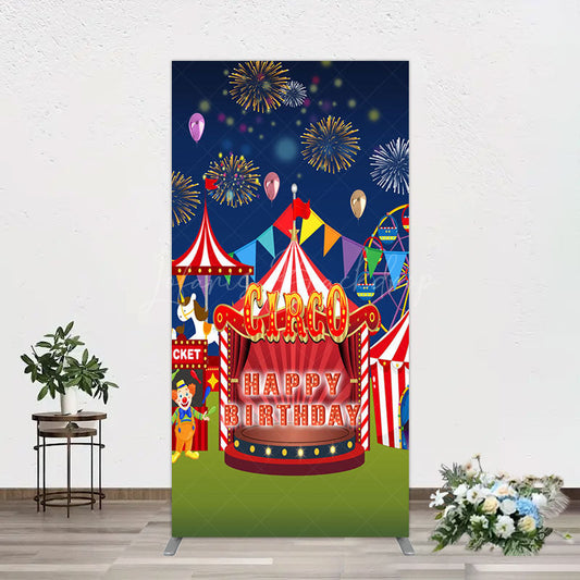 Lofaris Circus Nights Sweet Birthday Party Rectangle Backdrop