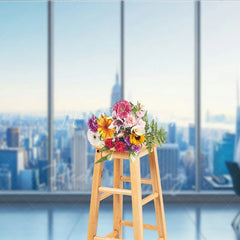 Lofaris City Skyline Architecture Backdrop Office Window View Skyscraper Background Corporate Business Photography