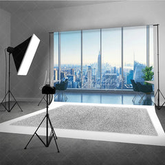 Lofaris City Skyline Architecture Backdrop Office Window View Skyscraper Background Corporate Business Photography