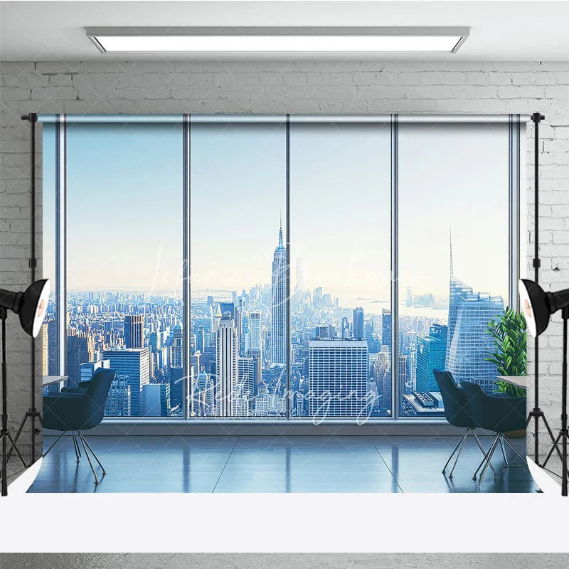 Lofaris City Skyline Architecture Backdrop Office Window View Skyscraper Background Corporate Business Photography