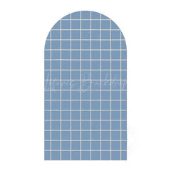 Lofaris Classic Checkered Pattern Arch Backdrop Crisp Grid Patterns With Clean Lines Elegant Party Decorations