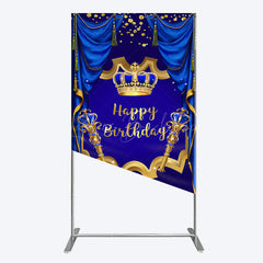 Lofaris Classic Crown Scepter Tassel Birthday Rectangle Backdrop