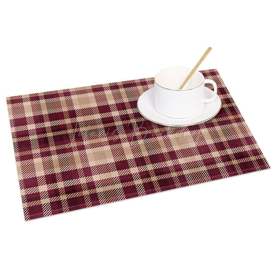 Lofaris Classic Plaid Geometric Patterns Set of 4 Placemats