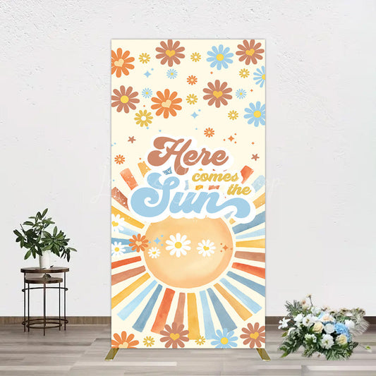Lofaris Color Daisy Here Comes The Sun Birthday Rectangle Backdrop