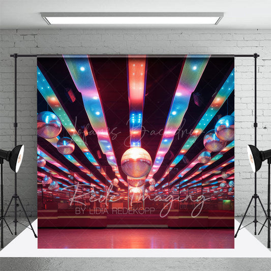 Lofaris Color Dynamic Crystal Balls Dance Hall Photo Backdrop