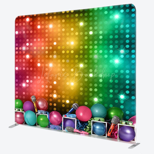 Lofaris Color Karaoke Lighting Muscial Pillow Case Backdrop