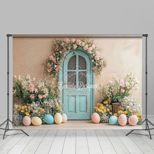 Lofaris Colorful Easter Egg Flower Archway Festival Backdrop