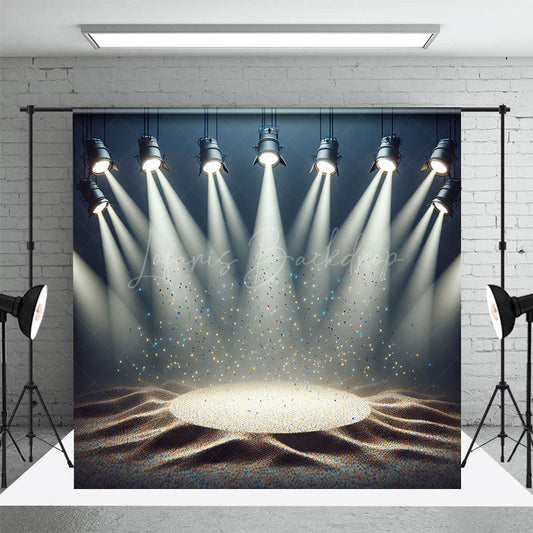 Lofaris Colorful Fine Sparkle Spotlight Stage Photo Backdrop