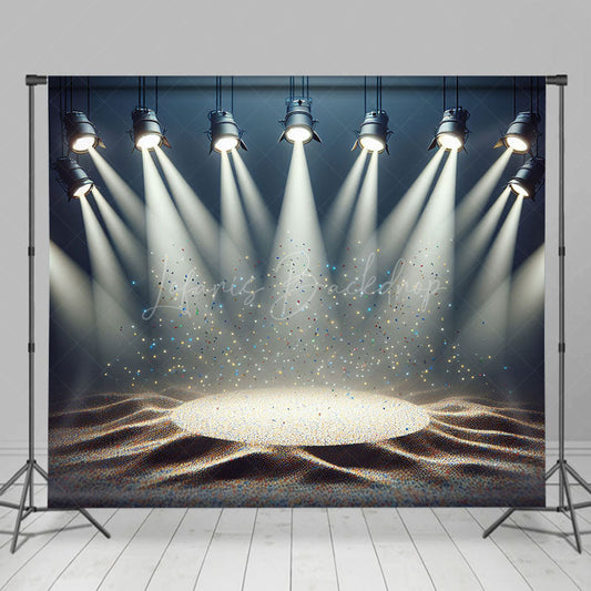 Lofaris Colorful Fine Sparkle Spotlight Stage Photo Backdrop