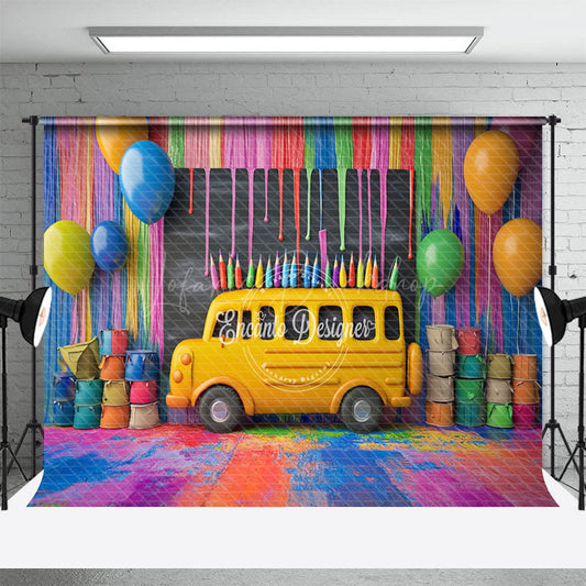 Lofaris Colorful Graffiti Back To School Photography Backdrop