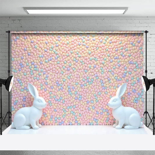 Lofaris Colorful Jordan Almonds Wall Rabbit Easter Backdrop