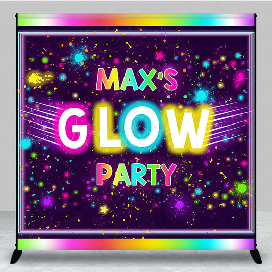 Lofaris Colorful Neon Custom Glow Party Birthday Backdrop