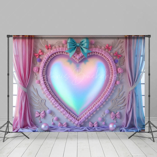 Lofaris Colorful Rainbow Love Magic Mirror Cake Smash Backdrop