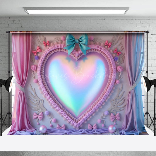 Lofaris Colorful Rainbow Love Magic Mirror Cake Smash Backdrop