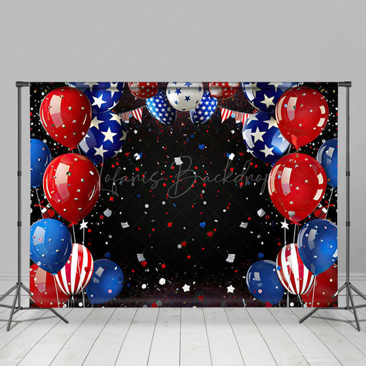 Lofaris Colorful Ribbons Celebration Holiday Photo Backdrop