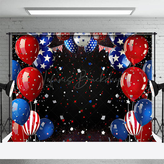 Lofaris Colorful Ribbons Celebration Holiday Photo Backdrop