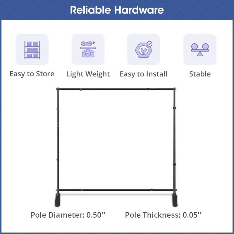 Lofaris Commercial Custom Logo Printing Adjustable Banner Stand