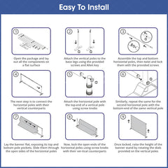 Lofaris Commercial Custom Logo Printing Adjustable Banner Stand