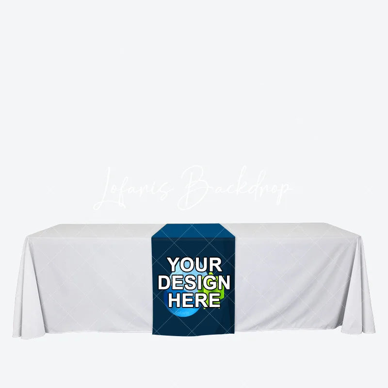 Lofaris Commercial Custom Printing Logo Text Table Runner