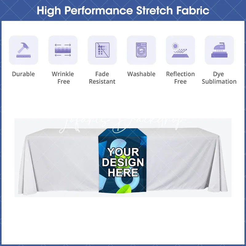Lofaris Commercial Custom Printing Logo Text Table Runner