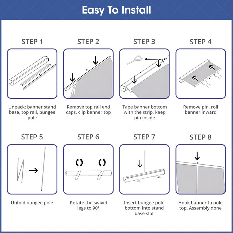 Lofaris Commercial Custom Printing Text Roll Up Banner Stand