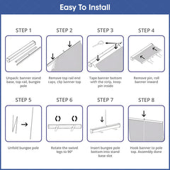 Lofaris Commercial Custom Printing Text Roll Up Banner Stand