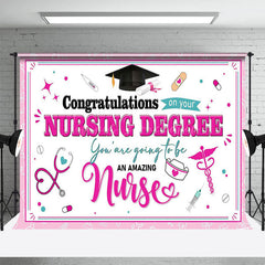 Lofaris Congratulations On Your Nursing Degree Grad Backdrop